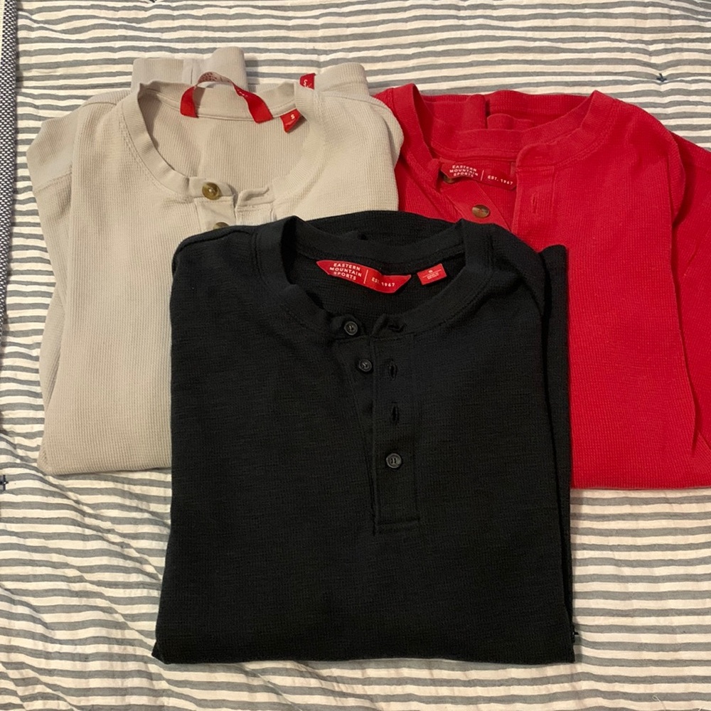 EMS Henley Shirts Bundle Size Small